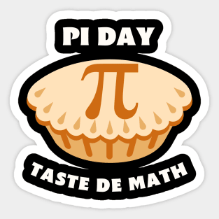 Pi Day Taste The Math Sticker